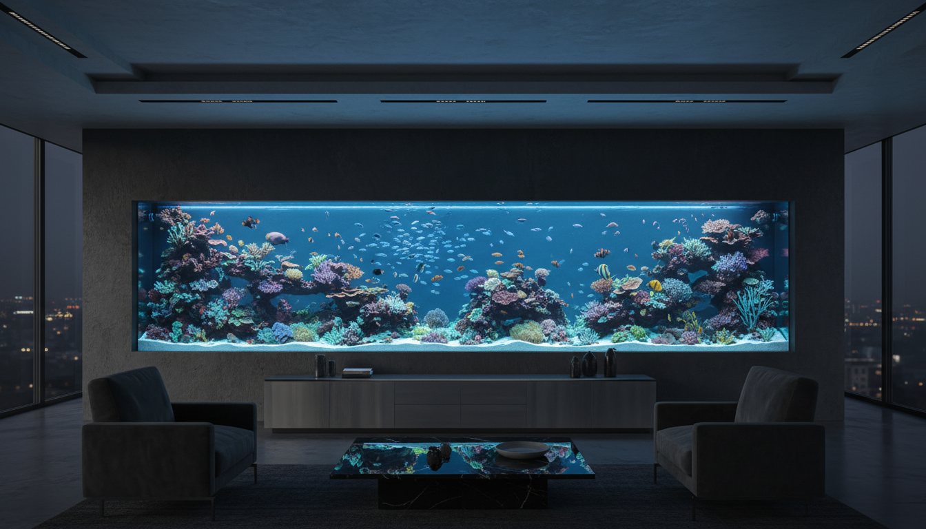 Luxury custom aquarium installation — Aquarium Studio